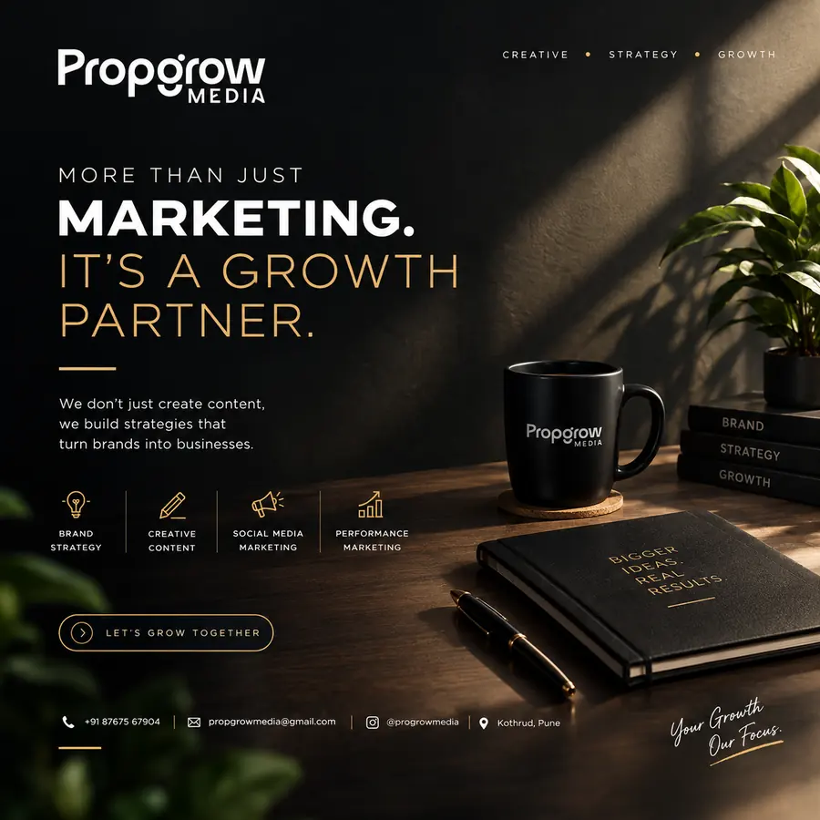 More Than Just Marketing. Social media creative for Propgrow Media.